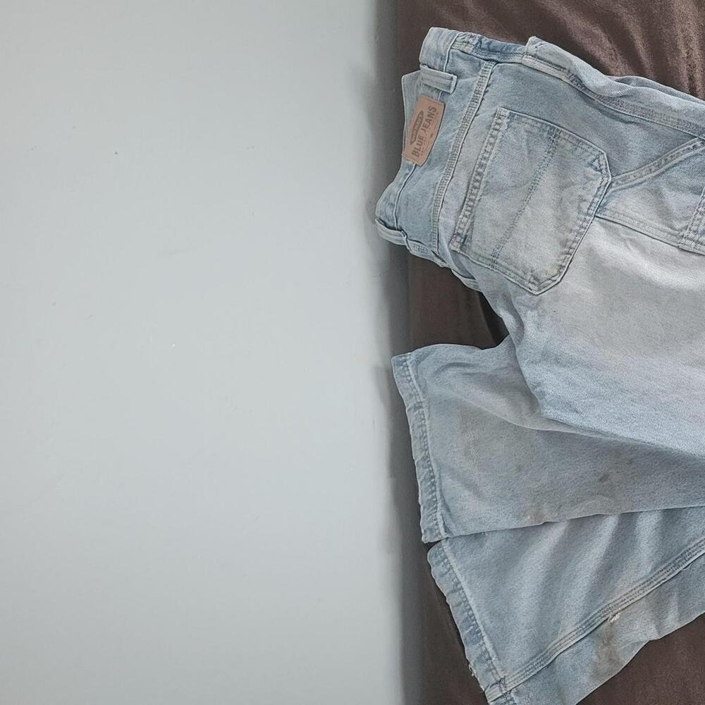 Vintage old navy blue jeans